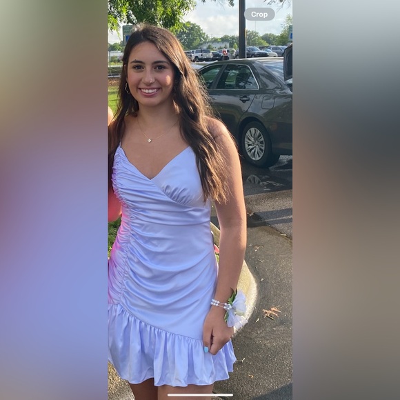 Majorelle Light Blue Melville Mini Dress - Picture 2 of 8